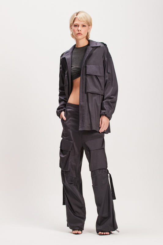 CAMISA CARGO COTTON PREMIUM CINZA (8080367124707)