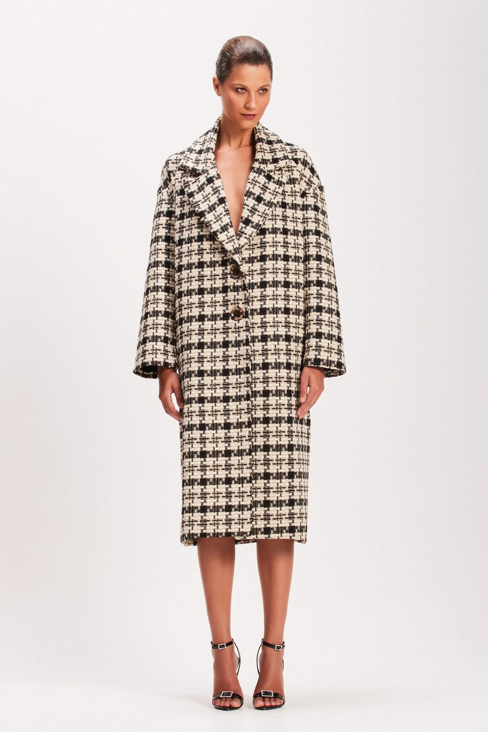 ジャケット・アウター agnes b. Wool & Cashmere PONCHO black cashmere jacket
