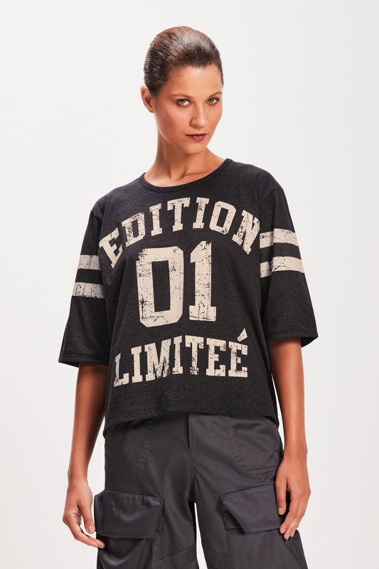 CAMISETA EDITION LIMITEÉ CINZA MESCLA (8080367452387)