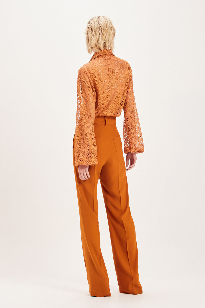 CALÇA ALFAIATARIA CREPE OCRE (8098997666019)