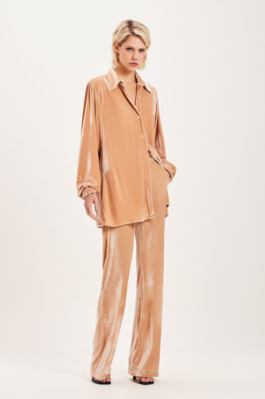 CAMISA PARKA VELUDO BEGE (8098999009507)