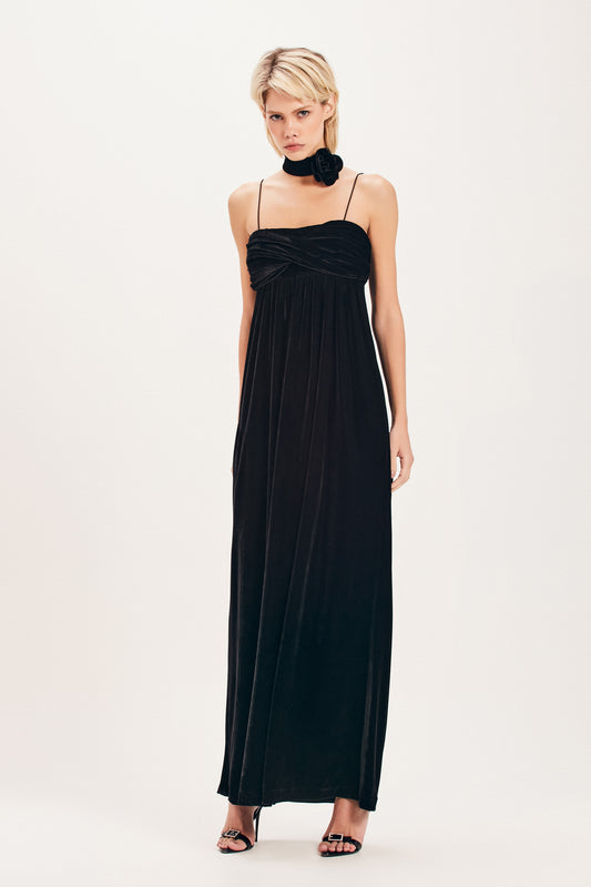 COLAR CAMÉLIA VELUDO PRETO (8098999501027)