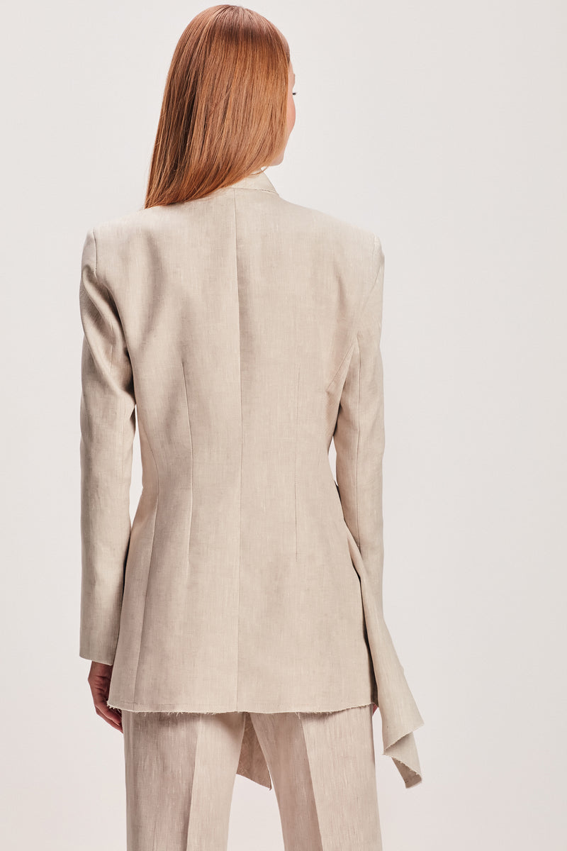 BLAZER APLICAÇÃO BABADO LATERAL LINHO NATURAL (8112392896739)