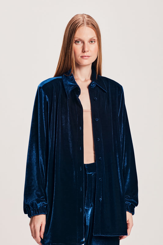 CAMISA PARKA VELUDO AZUL MARINHO (8112394567907)