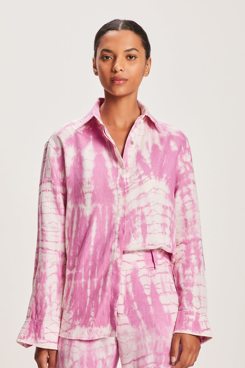 CAMISA LINHO TIE DYE ROSA (8112394469603)