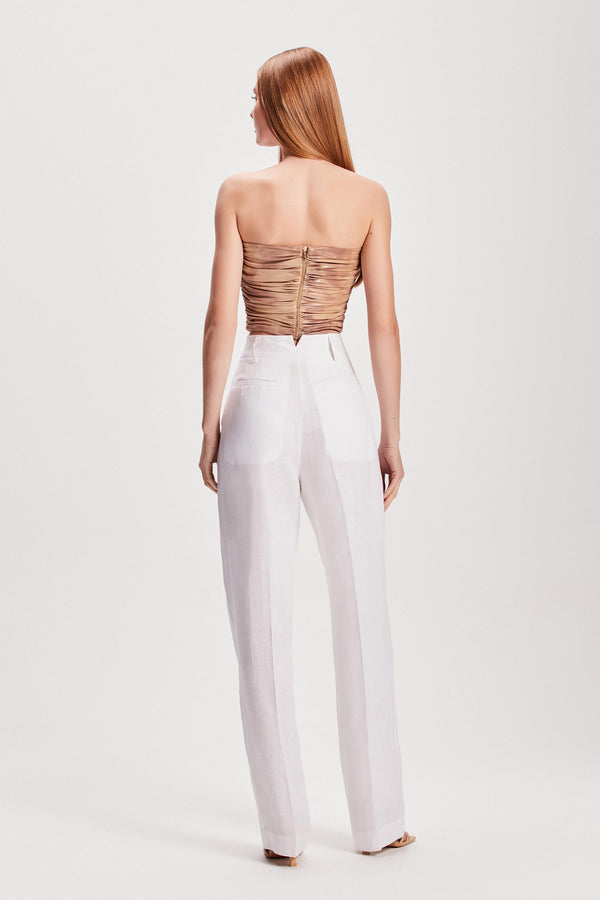 CALÇA LINHO PREGAS BRANCA (8127960187107)