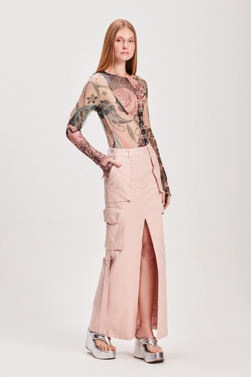 SAIA LONGA CARGO COTTON PREMIUM ROSA (8127963168995)