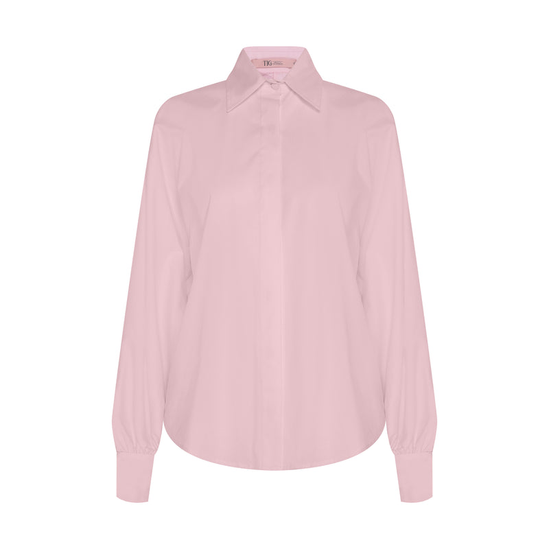 CAMISA MANGA AMPLA TRICOLINE ROSA (8127961989347)