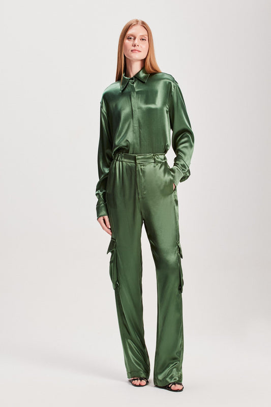 CAMISA CETIM VERDE (8127961071843)