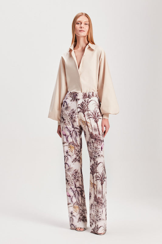 CALÇA LINHO ESTAMPA JUNGLE OFF WHITE (8127960088803)