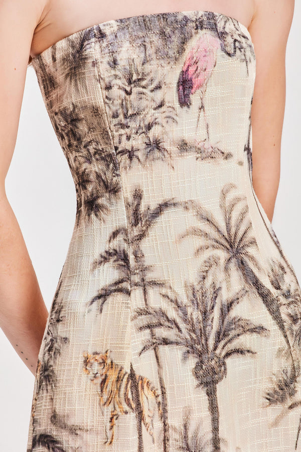 VESTIDO LONGO TOMARA QUE CAIA LINHÃO ESTAMPA JUNGLE OFF WHITE (8127966445795)