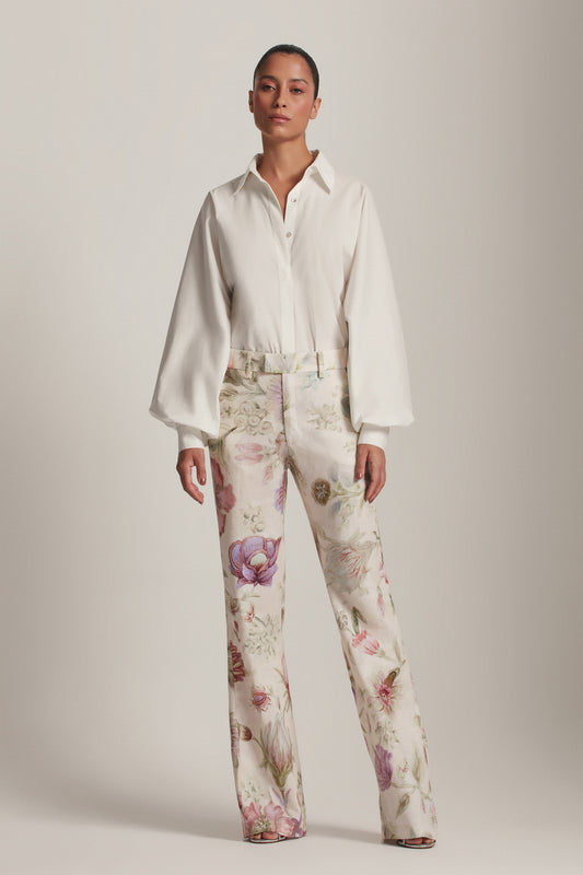 CALÇA LINHO FLORAL OFF WHITE (8143807643875)