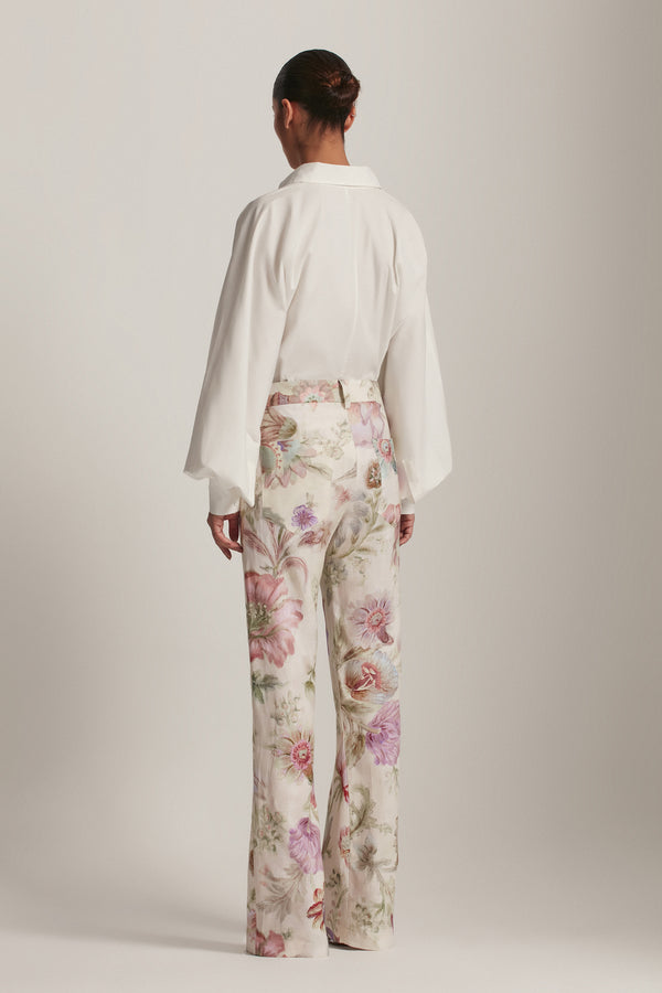CALÇA LINHO FLORAL OFF WHITE (8143807643875)
