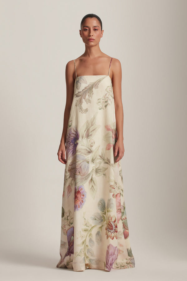 VESTIDO LINHO LONGO ALÇA FLORAL OFF WHITE (8143810330851)
