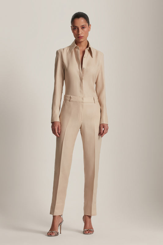 CALÇA SLIM LINHO AREIA (8143808561379)