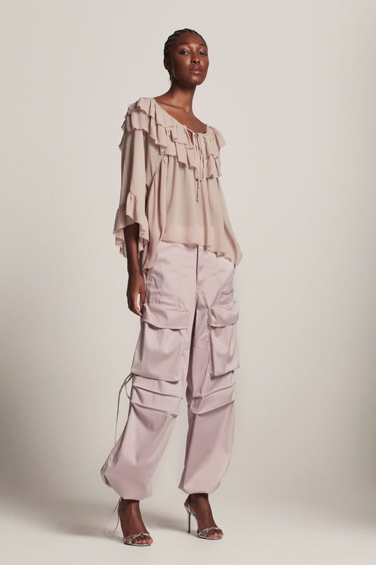 CALÇA CARGO COTTON PREMIUM ROSA (8157844177123)