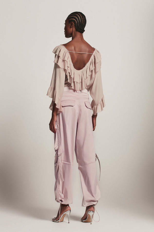 CALÇA CARGO COTTON PREMIUM ROSA (8157844177123)