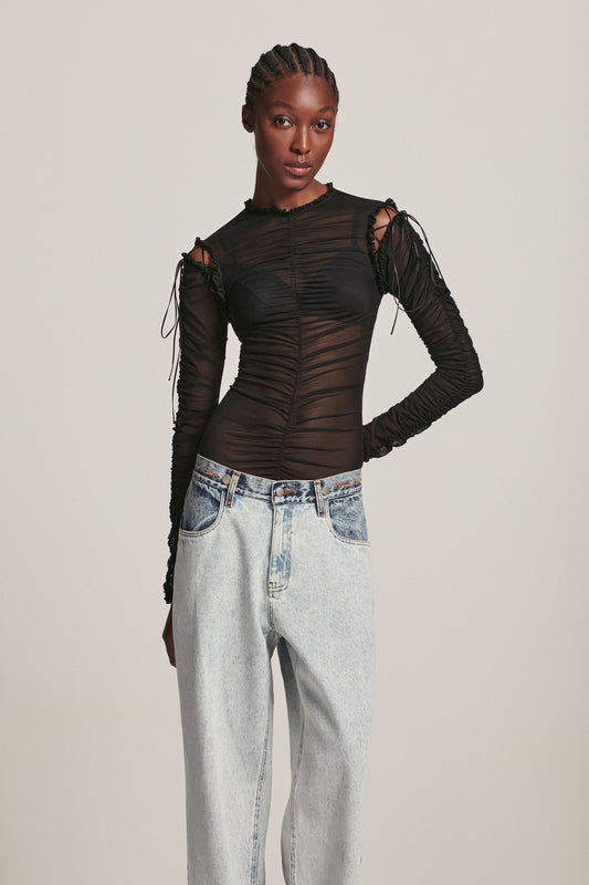 BLUSA TULE FRANZIDA PRETA (8157843882211)