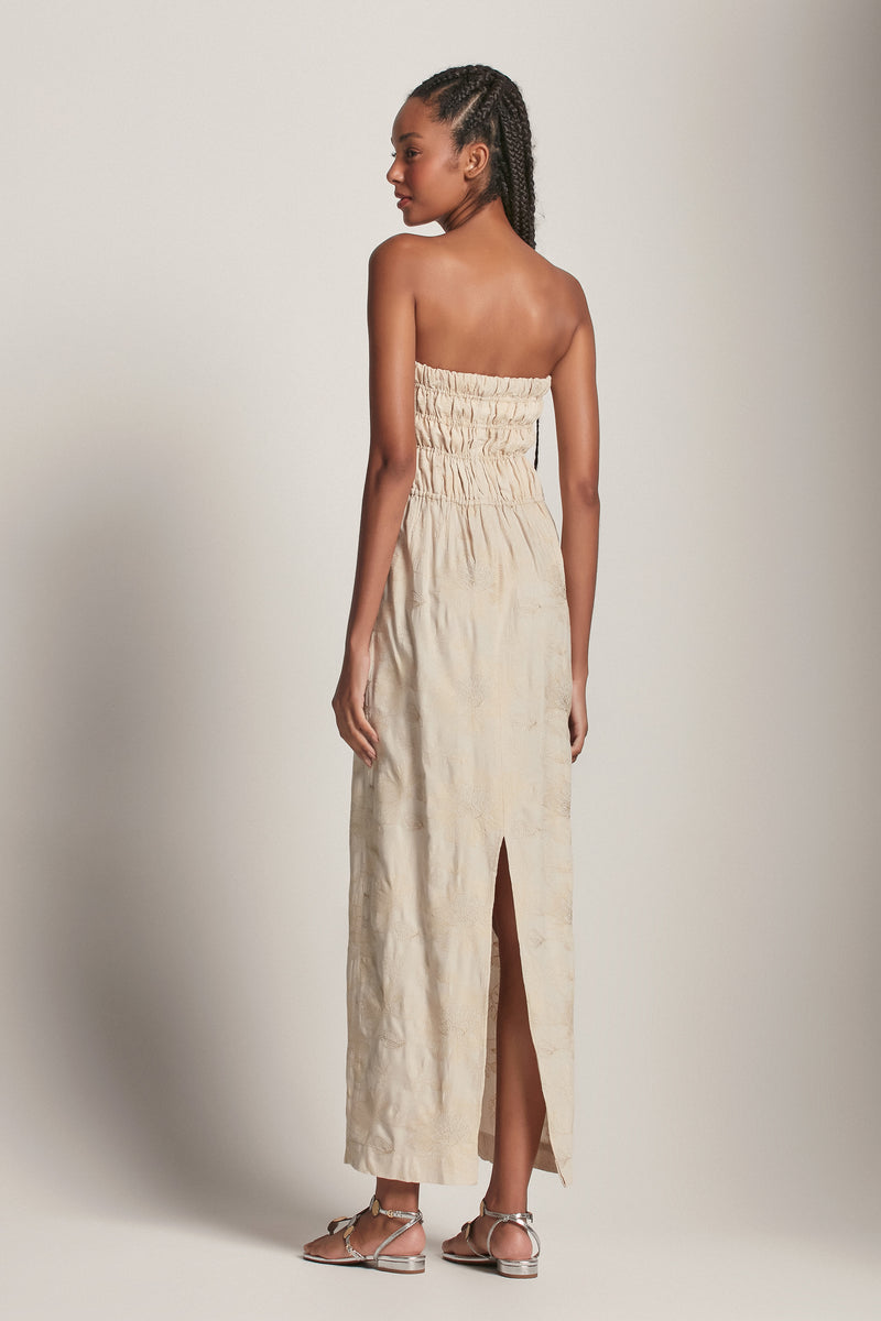 VESTIDO TOMARA QUE CAIA BORDADO BEGE (8193372979427)