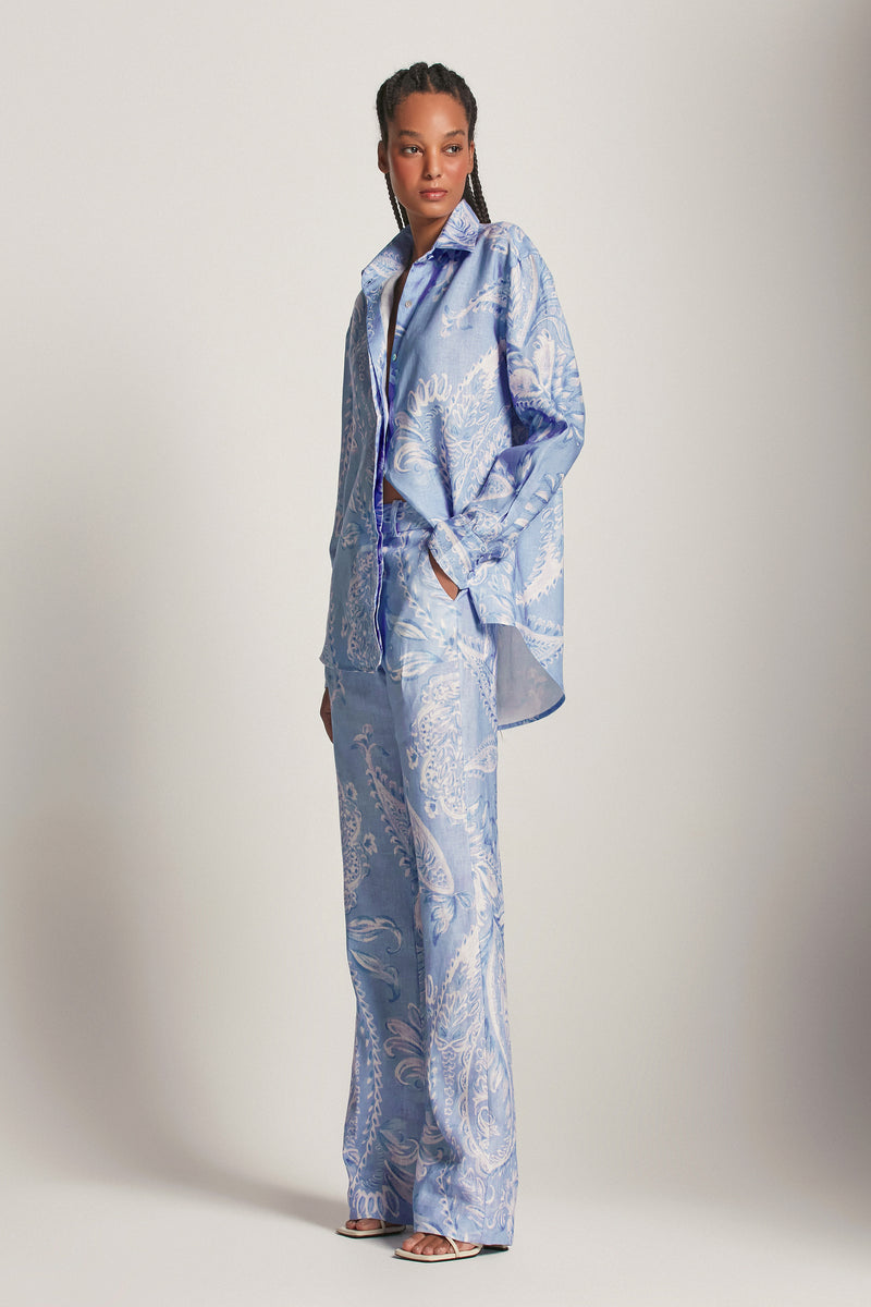 CAMISA LINHO ESTAMPA PAISLEY AZUL (8193360134371)