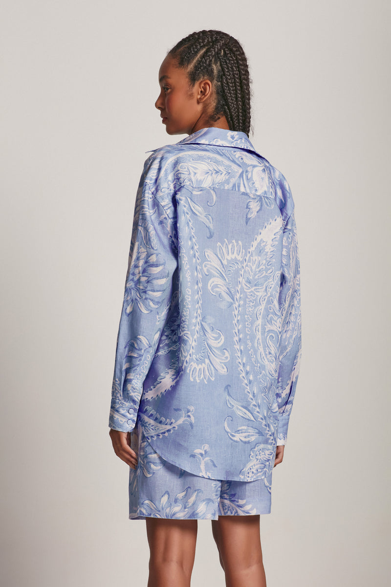 CAMISA LINHO ESTAMPA PAISLEY AZUL (8193360134371)
