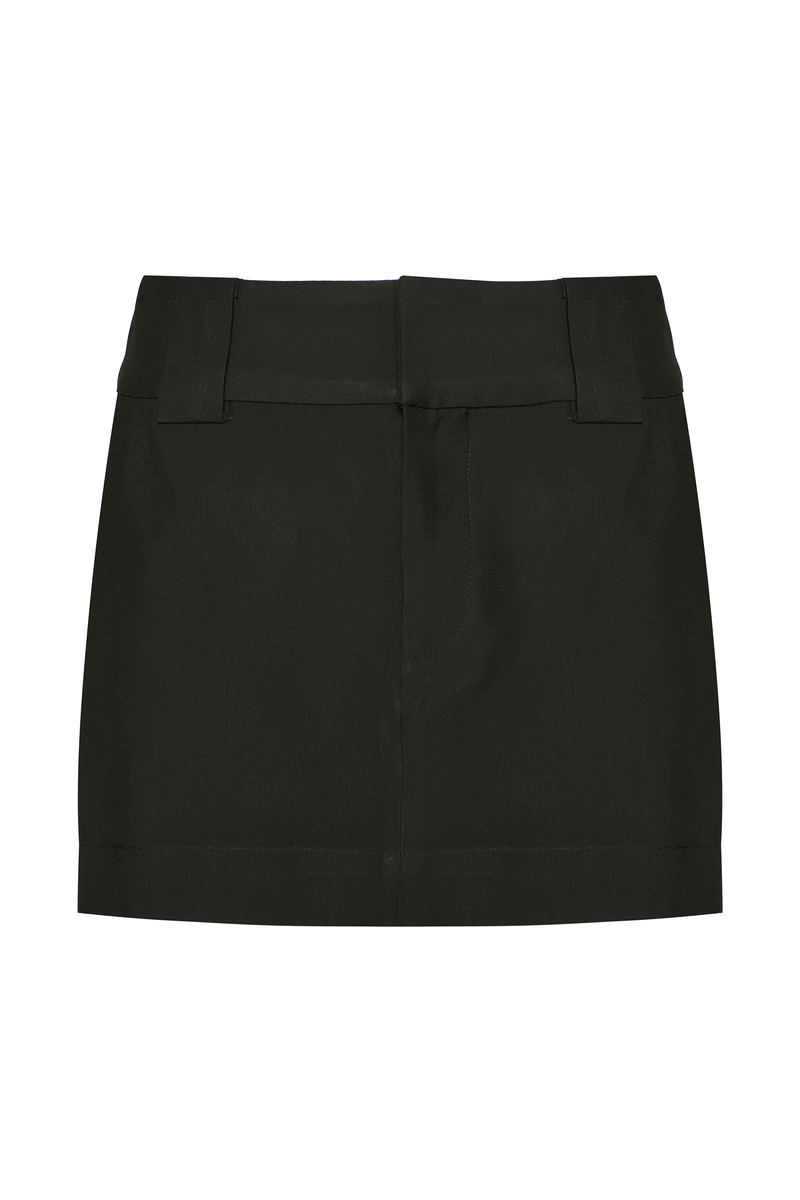 MINI SAIA ALFAIATARIA CREPE PATOU PRETO (8784855859427)