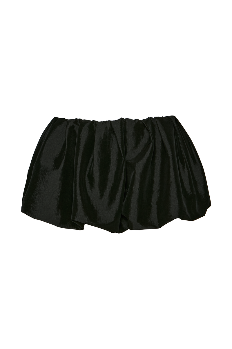 MINI SAIA BALONÊ TAFETÁ PRETO (8784856252643)
