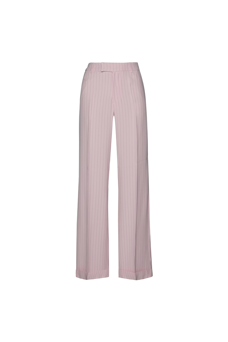 CALÇA ALFAIATARIA BARRA ITALIANA CREPE PATOU RISCA DE GIZ ROSA (8784854515939)