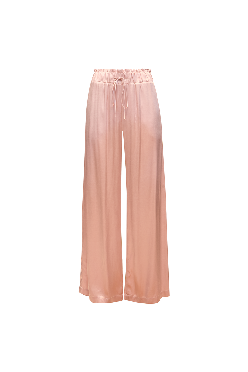 CALÇA CÓS ELÁSTICO CETIM ROSA (8809477013731)