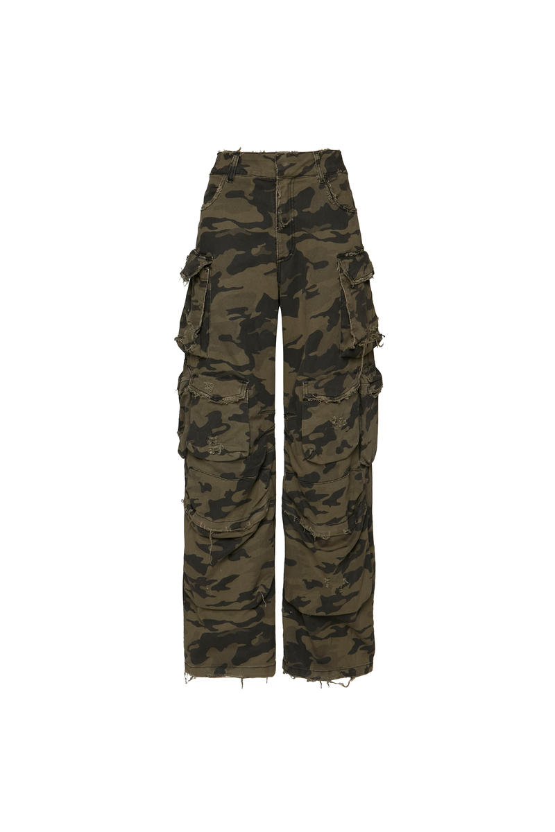CALÇA CARGO 12 BOLSOS SARJA CAMUFLADA (8838238011619)