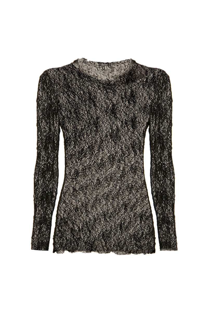 BLUSA MANGA LONGA RENDA PRETA (8838227853539)
