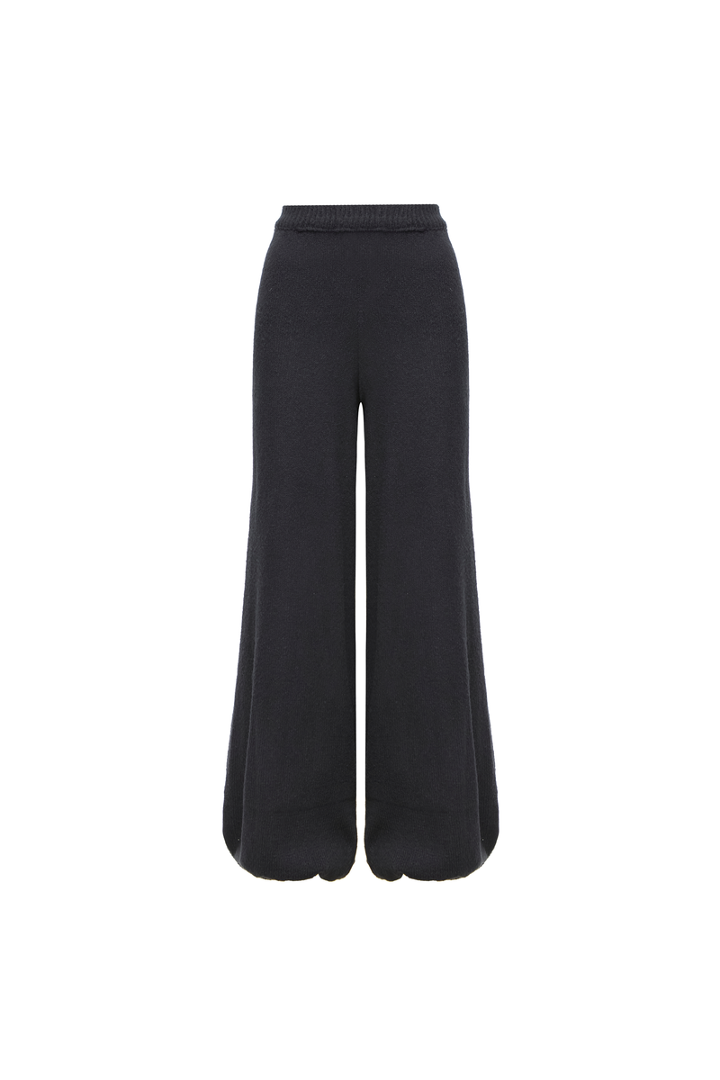 CALÇA ELÁSTICO BARRA TRICOT PRETO (8864602095843)