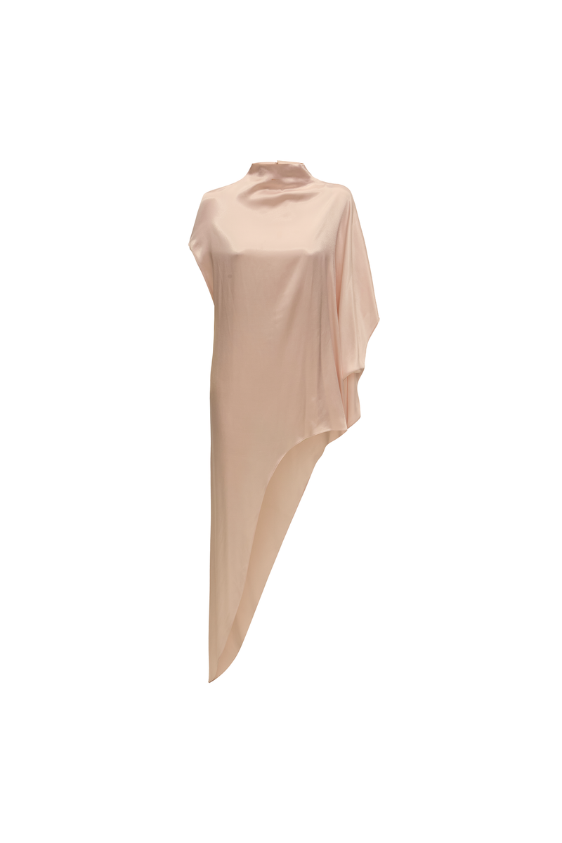 BLUSA KAFTAN ASSIMÉTRICA CETIM ROSA (8864517718243)