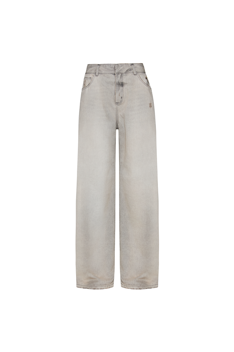 CALÇA JEANS BALLOON CINZA CLARA (8906273390819)