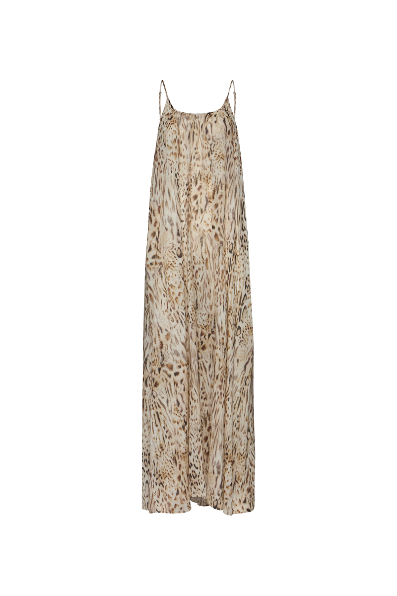 VESTIDO ALÇA AMPLO LONGO ALGODÃO ONÇA (8904899264739)