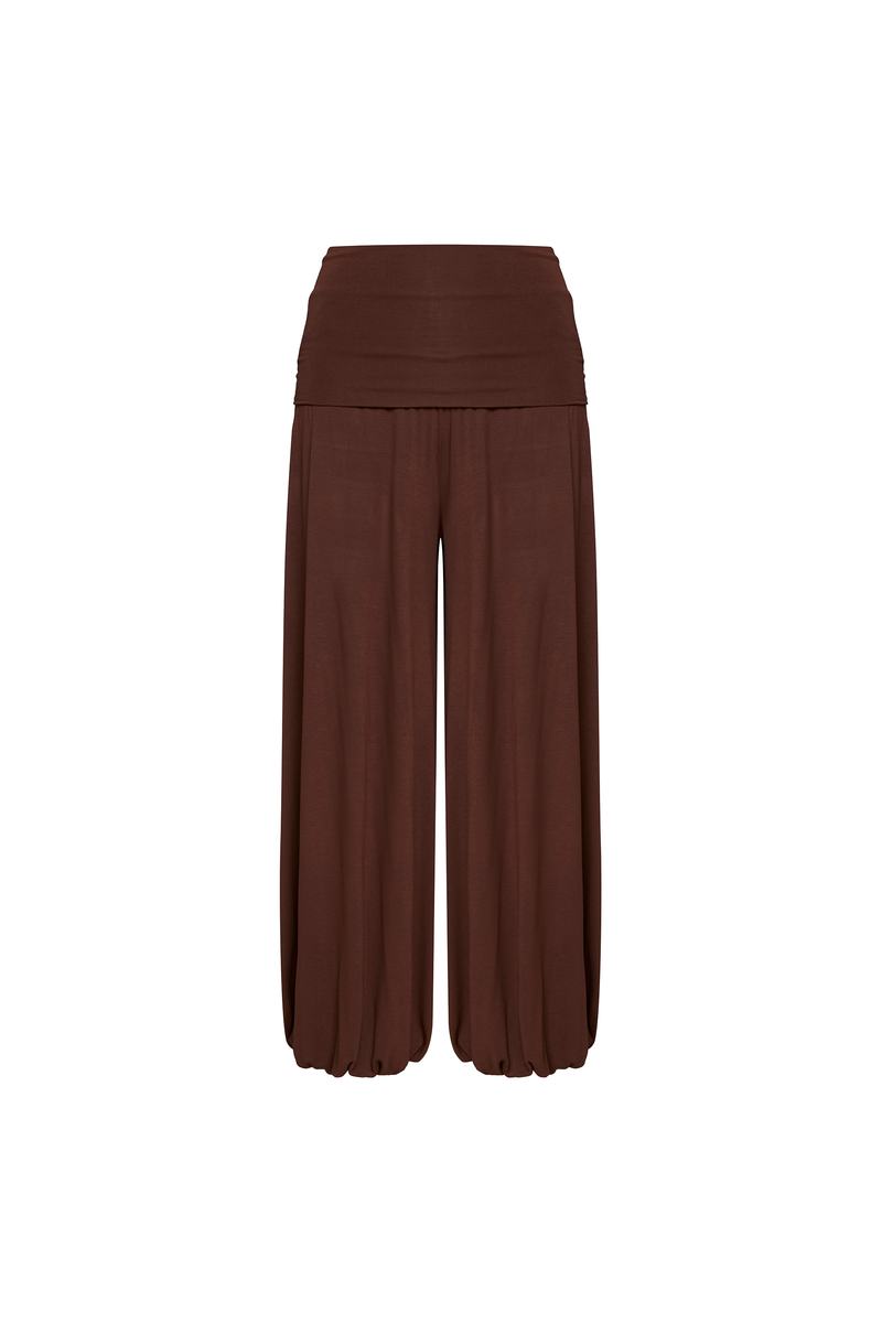 CALÇA ALADIM CÓS DOBRÁVEL MALHA MARROM (8928984465635)