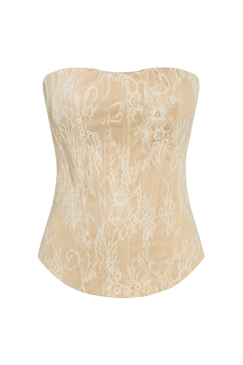 TOP CORSET TOMARA QUE CAIA RENDA BEGE (8928996720867)