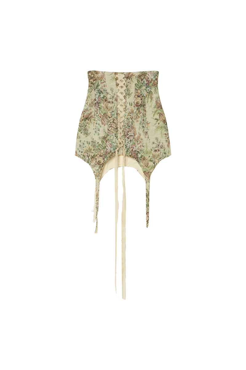 MINI SAIA ESPARTILHO GOBELEN FLORAL (8928990462179)