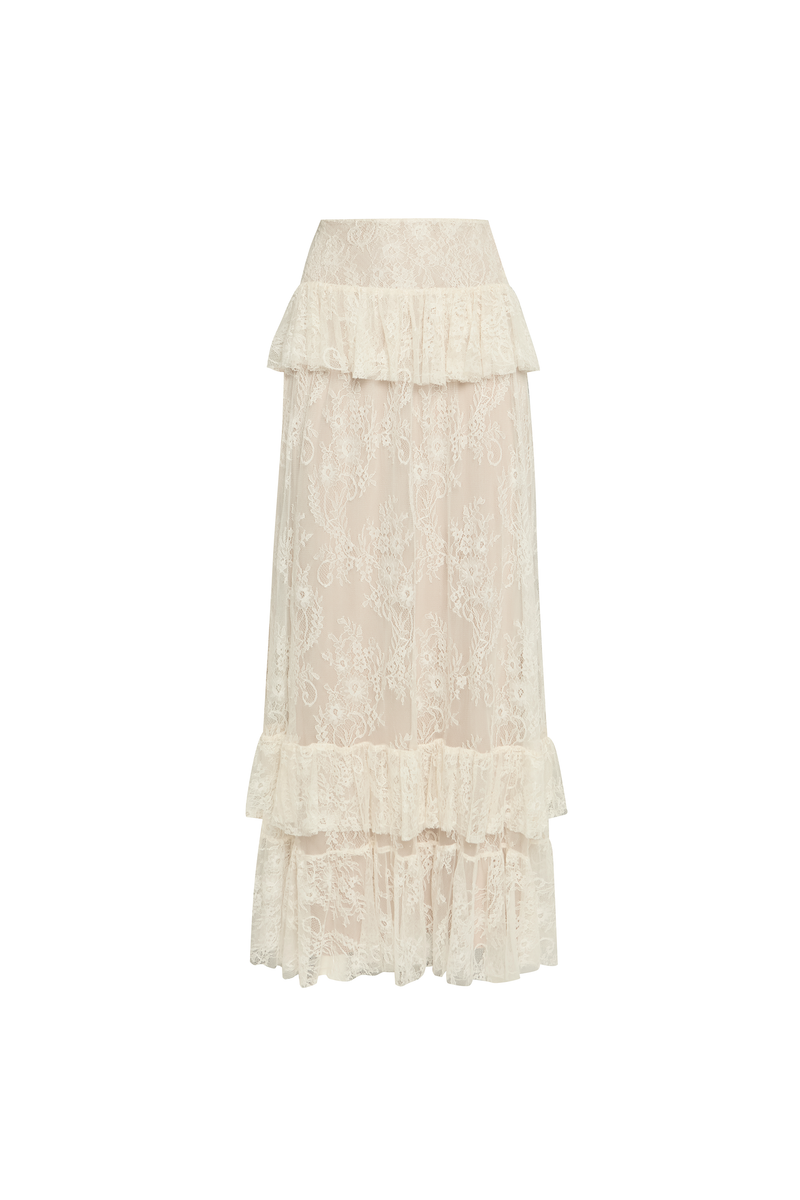 SAIA LONGA BABADOS RENDA OFF WHITE (8928994689251)