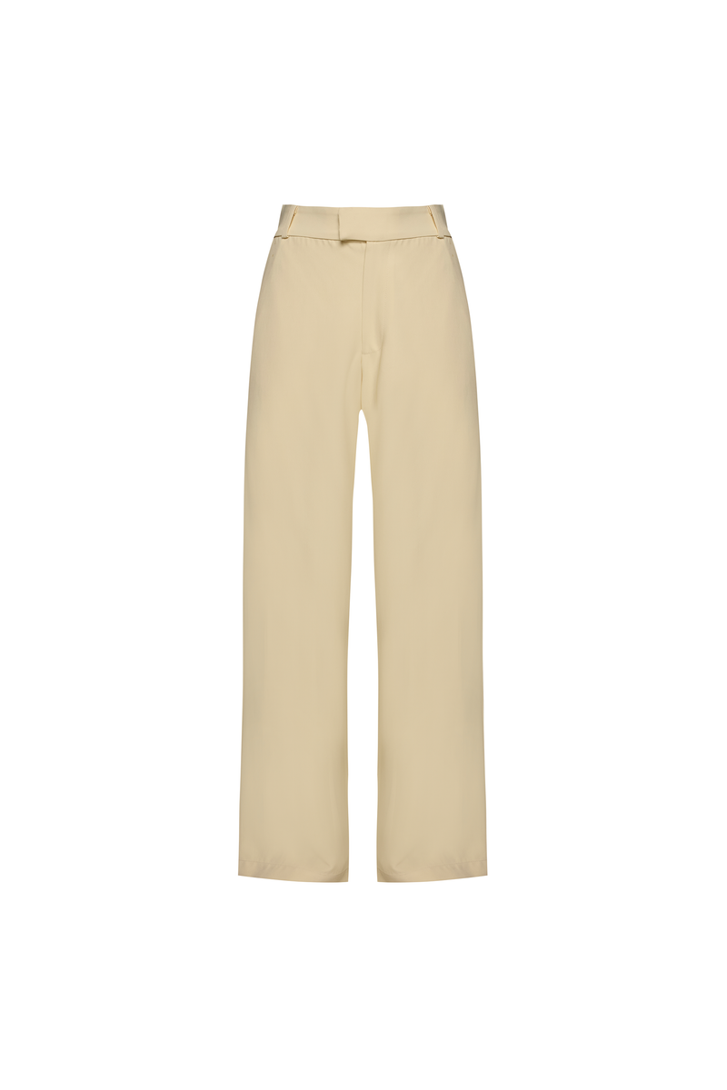 CALÇA ALFAIATARIA PERNA RETA FRISO FRONTAL PATOU HEAVY MANTEIGA (8950207381731)