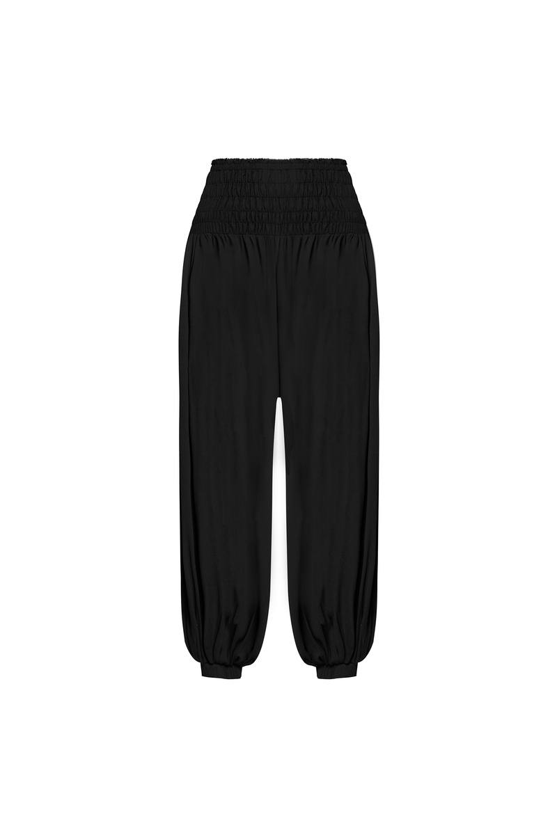 CALÇA PALA LASTEX ELÁSTICO BARRA GEORGETE PRETO (8950207774947)