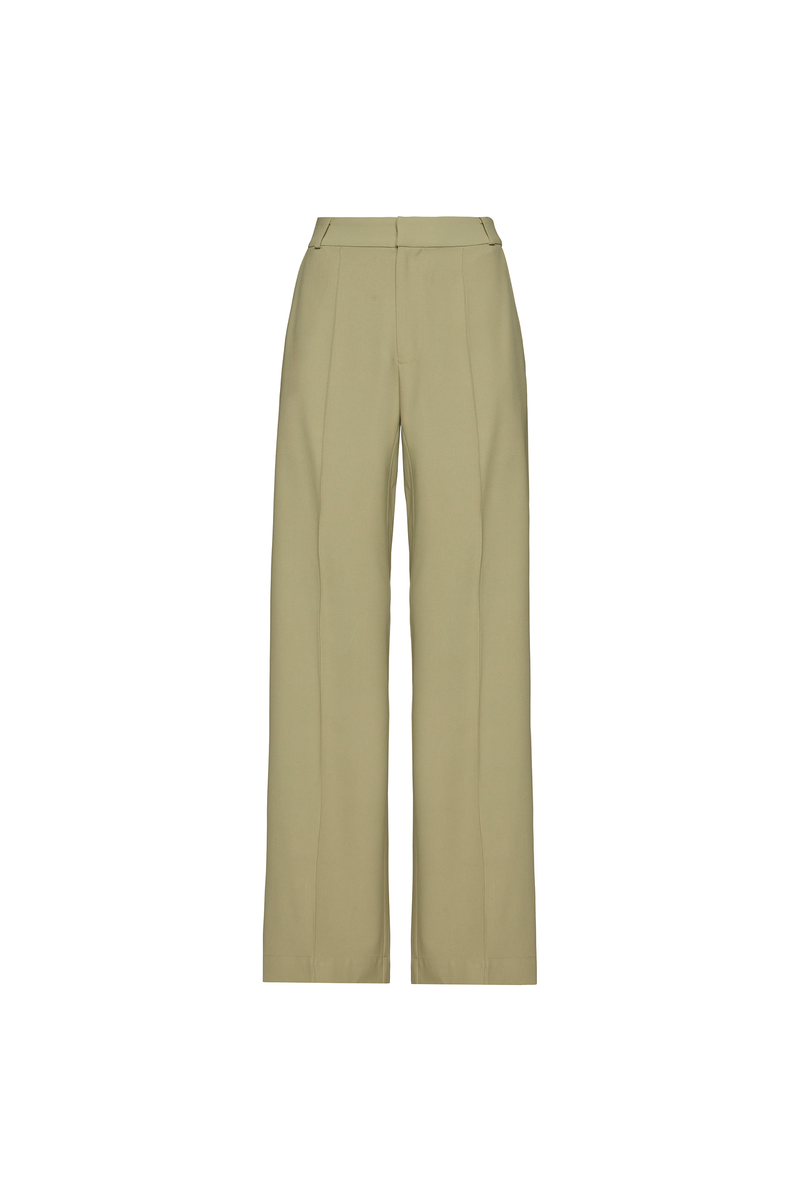 CALÇA ALFAIATARIA PERNA RETA FRISO FRONTAL PATOU HEAVY VERDE MENTA (8980752400611)