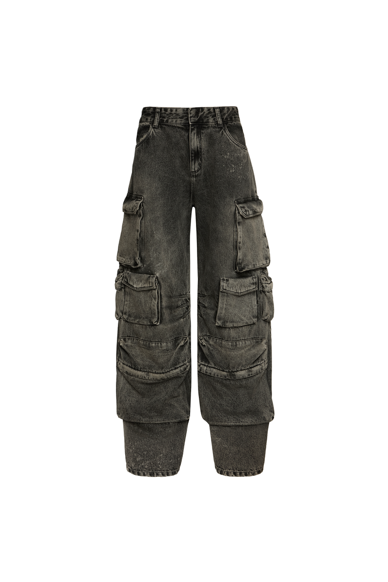 CALÇA JEANS BLACK MÚLTIPLOS BOLSOS (8980760428771)