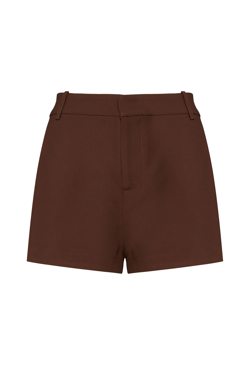 MINI SHORTS ALFAIATARIA PATOU MARROM