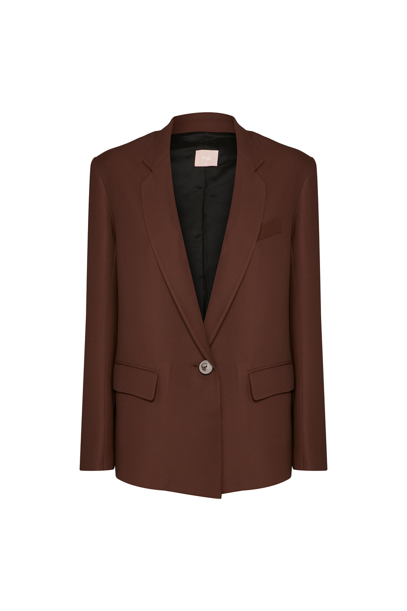 BLAZER ALFAIATARIA PATOU MARROM