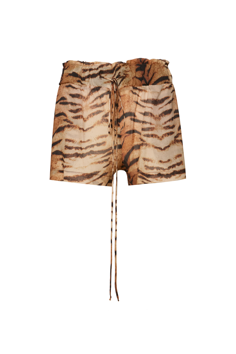 SHORTS ELÁSTICO CÓS ALGODÃO TIGRE