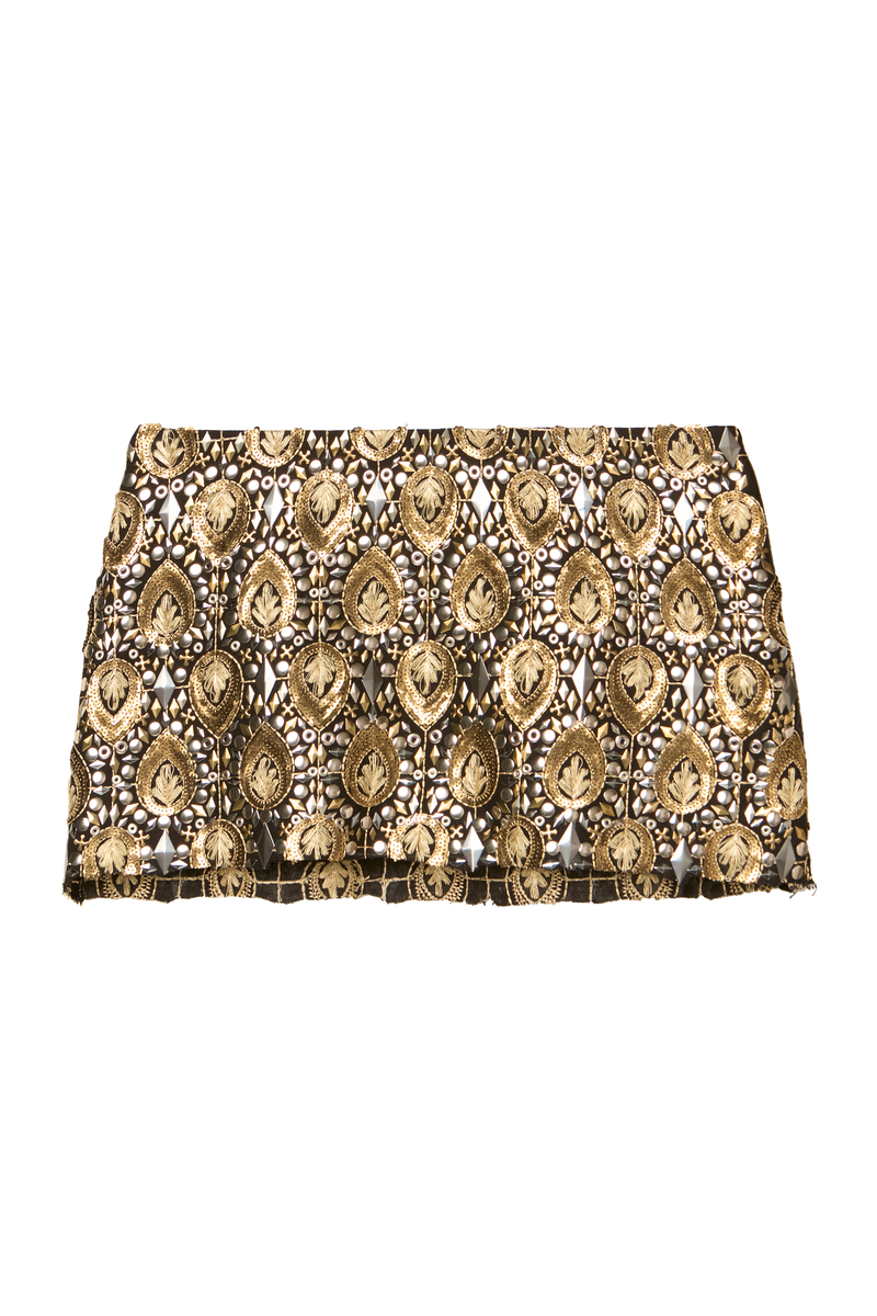 MINI SAIA BORDADO E METAIS