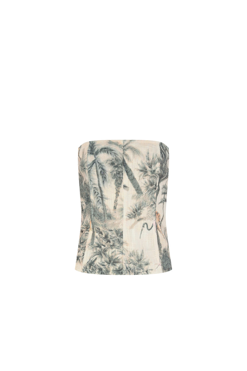 TOP CORSET LINHÃO ESTAMPA JUNGLE OFF WHITE (8127965266147)