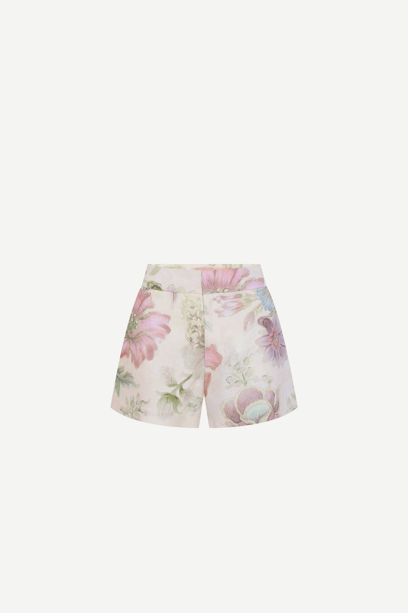 SHORTS LINHO FLORAL OFF WHITE (8143809708259)