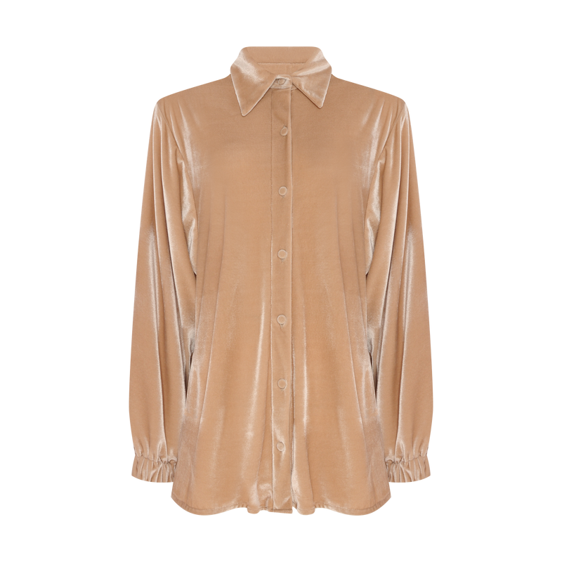 CAMISA PARKA VELUDO BEGE (8098999009507)